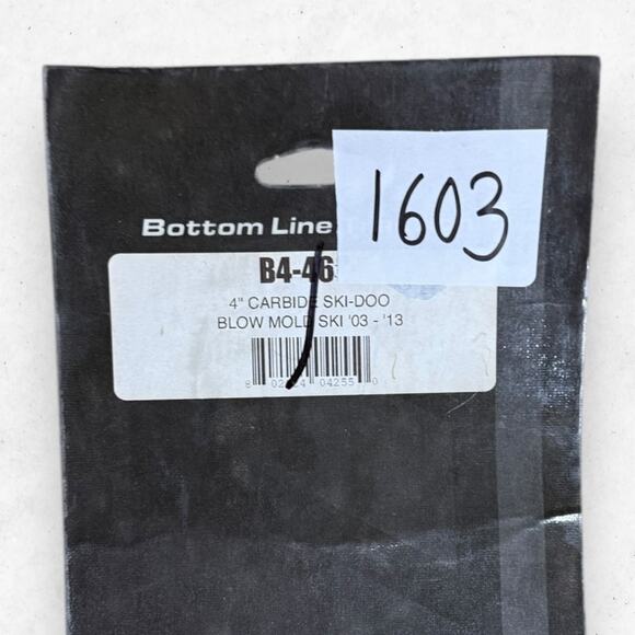 Bottom Line B4-464 4" Carbide Fit SKI DOO Blow Mold Ski 2003-2013 New (XS001603) - Picture 2 of 4